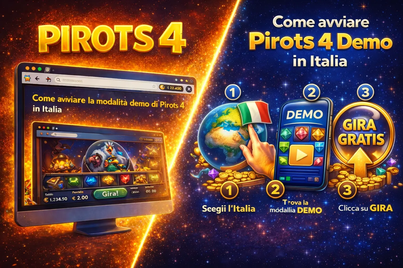 Come avviare Pirots 4 Demo in Italia