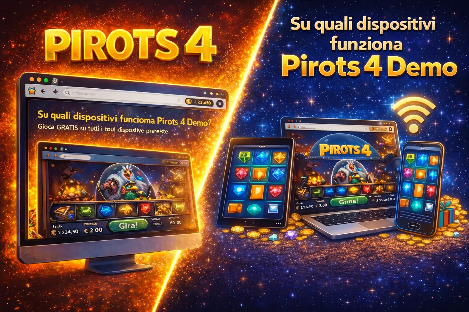 Su quali dispositivi funziona Pirots 4 Demo