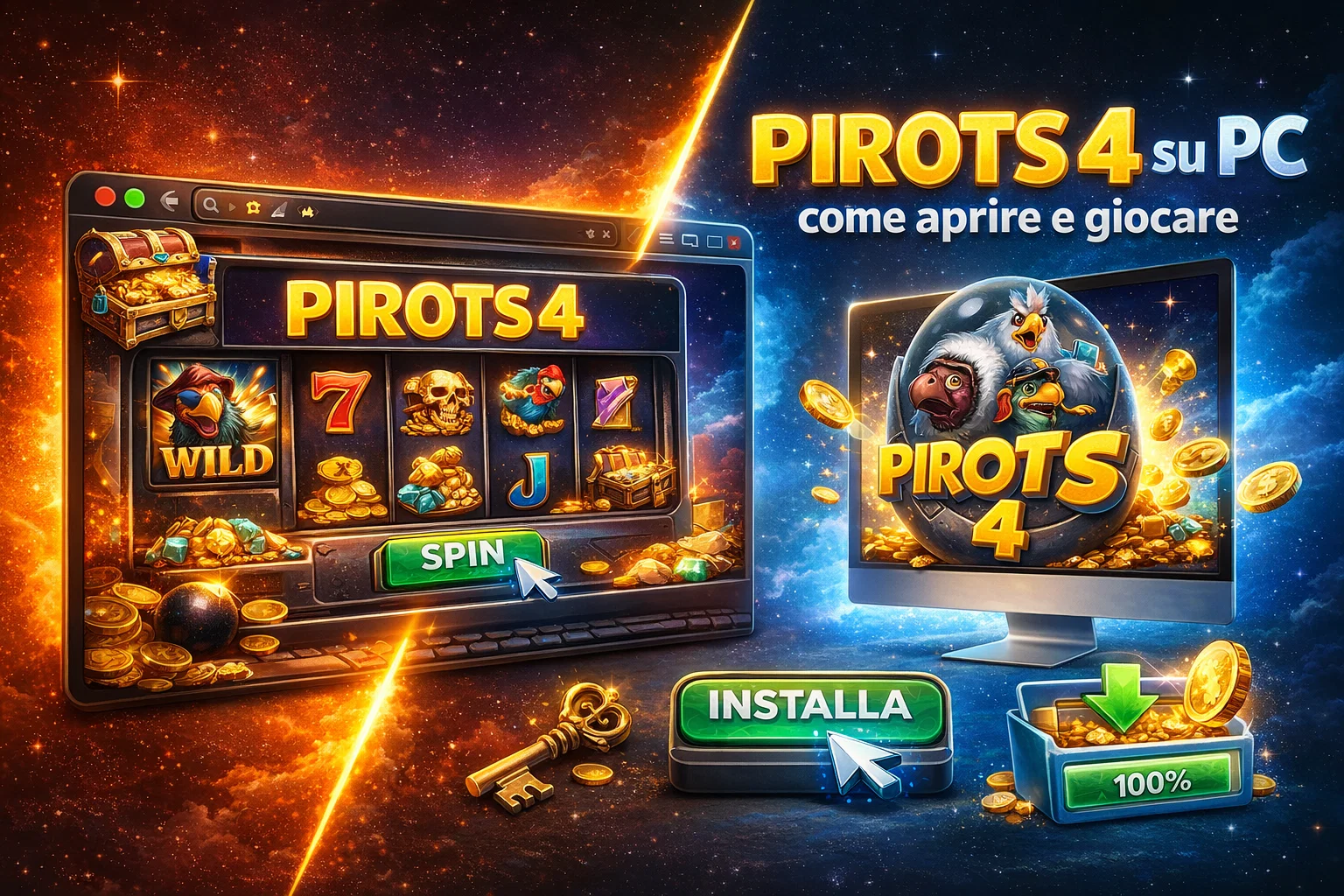 Pirots 4 su PC: come aprire e giocare