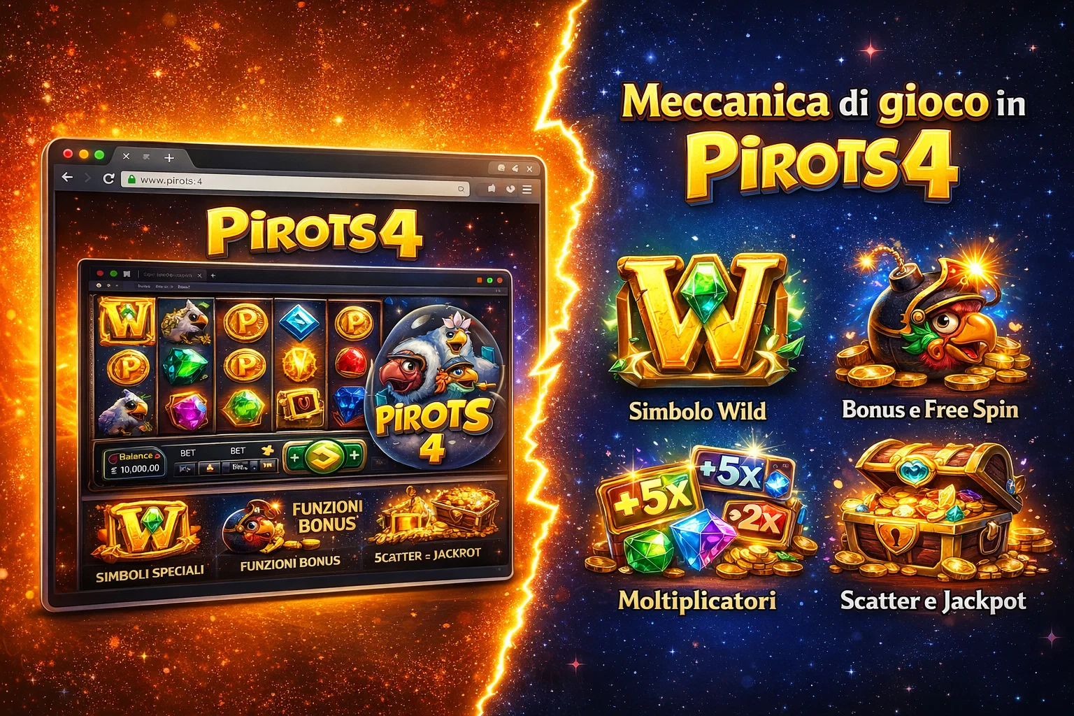 Meccanica di gioco in Pirots 4