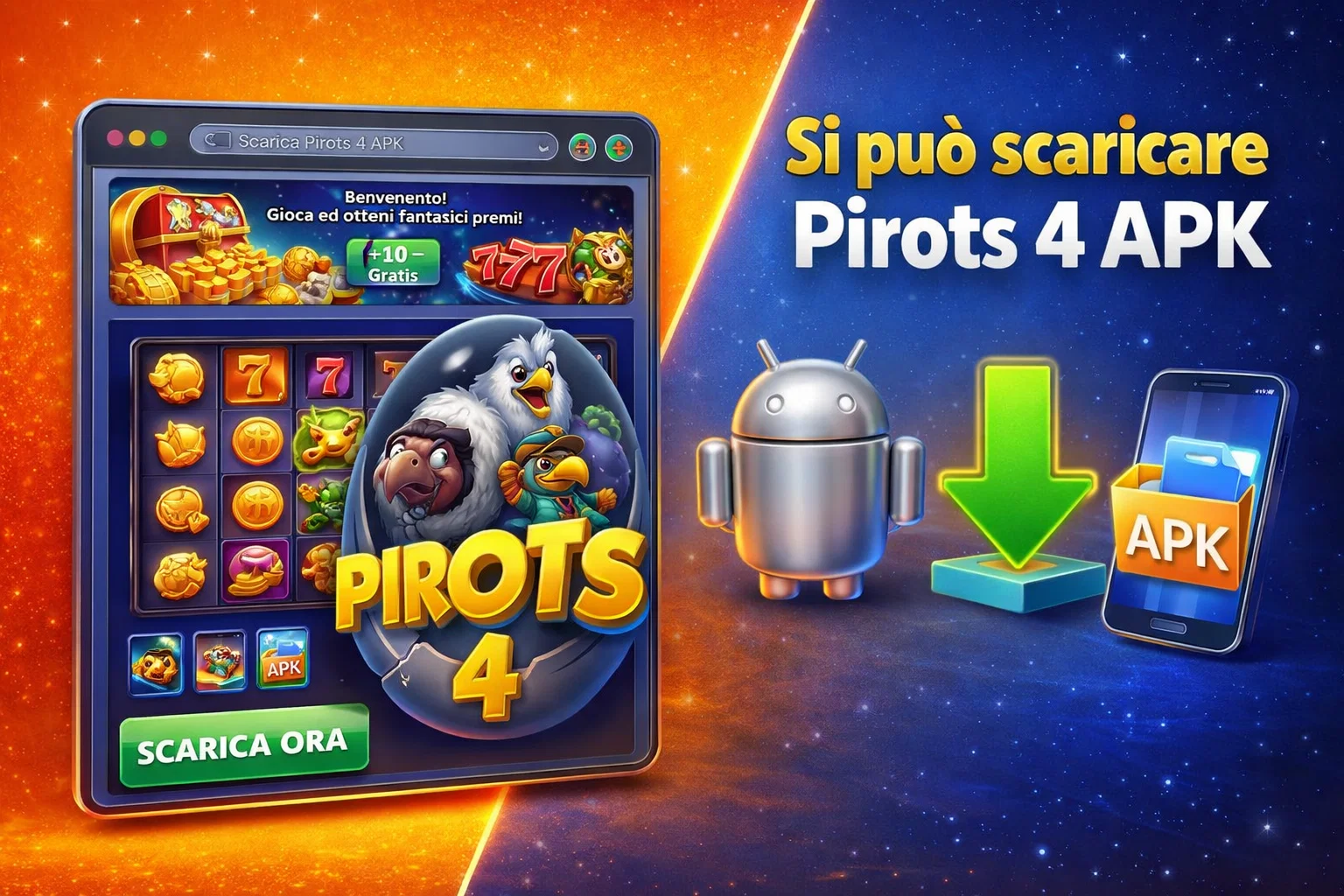 Si può scaricare Pirots 4 APK