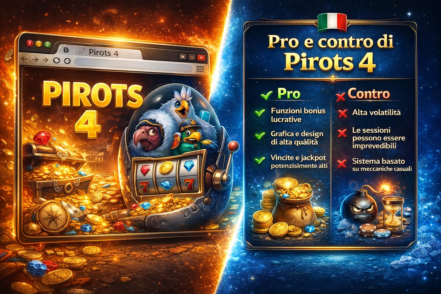 Pro e contro di Pirots 4